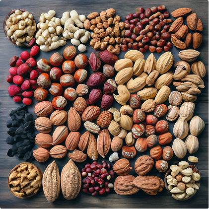 Новинка! 8 видов орехов в скорлупе + новый вид фасовки